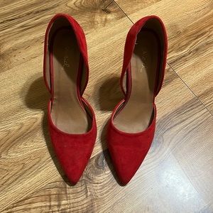 Qupid Red High Heels, size 6.5